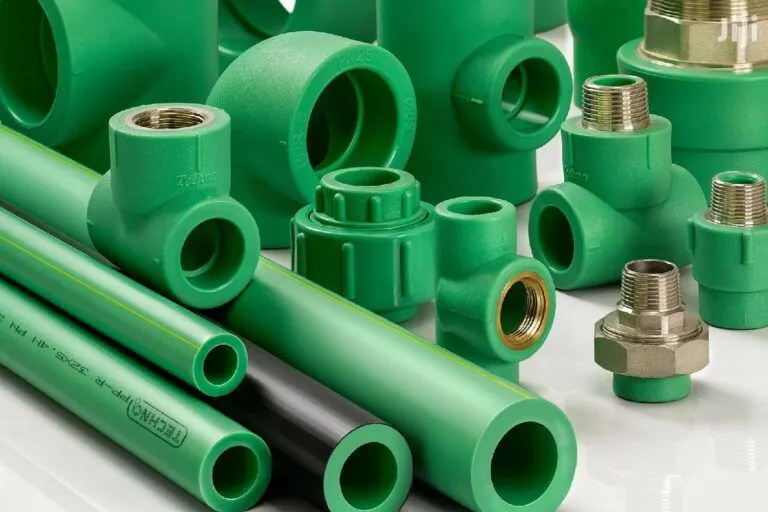Green PPR pipes and fittings